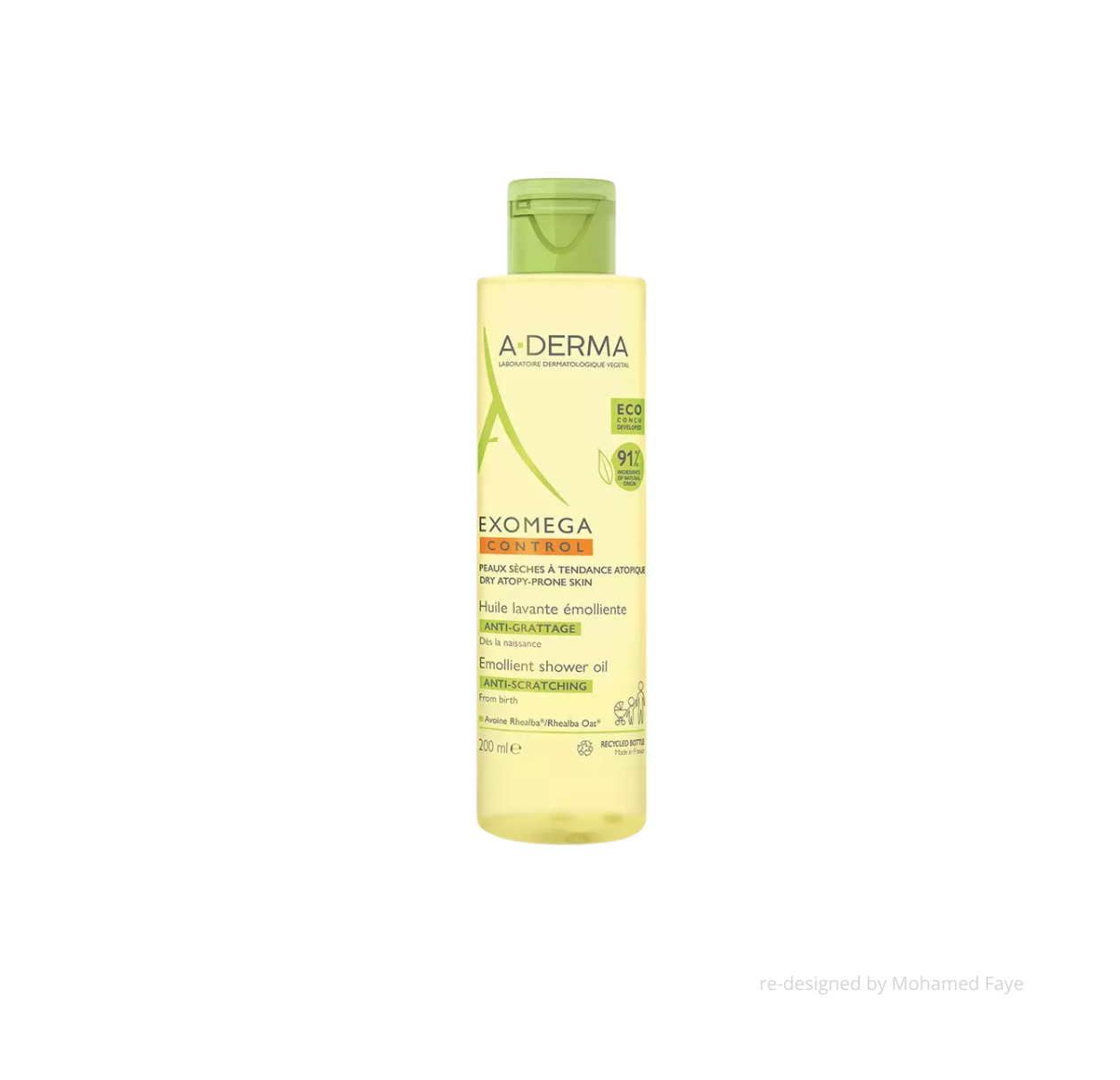 A-DERMA Exomega Control Huile Lavante Émolliente